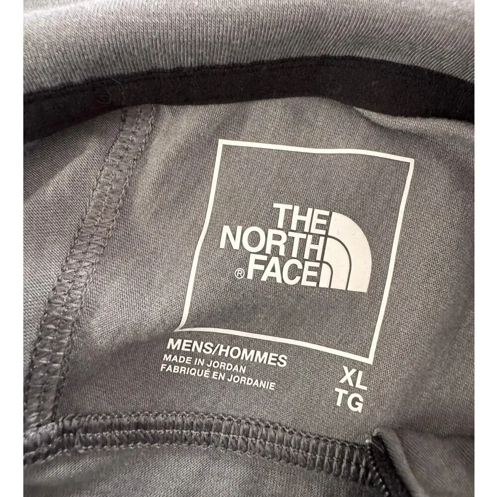The North Face Mens XL Gray 1/4 Zip Pullover 100% Polyester